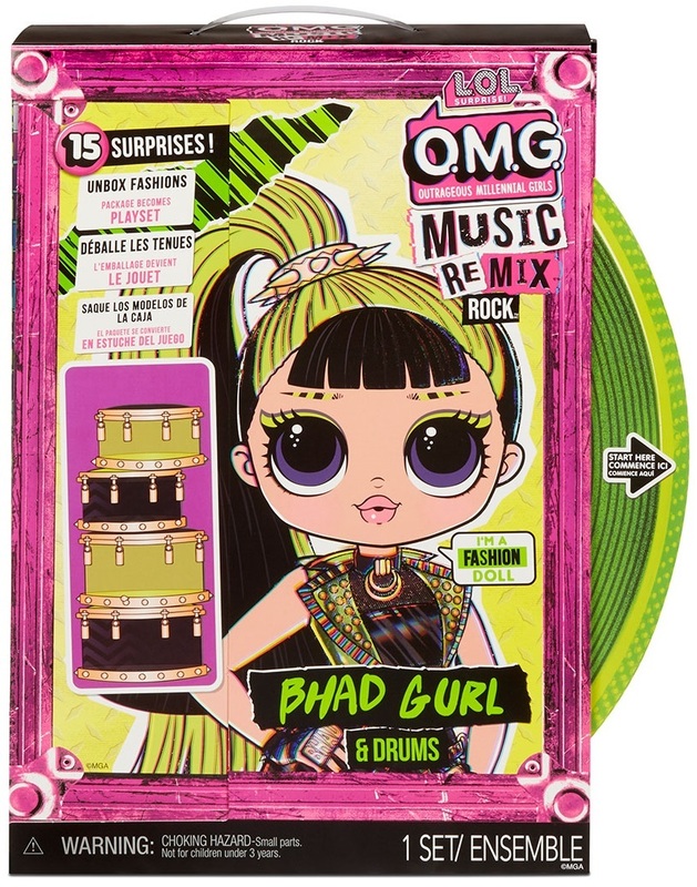 Ігровий набір з лялькою L.O.L. Surprise! серії "O.M.G. Remix Rock" Леді-Ритм (з барабанами і аксесуарами) 577584 фото