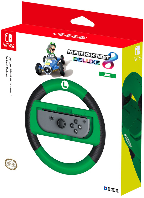 Кермо для Nintendo Switch Steering Wheel Deluxe Mario Kart 8 Luigi (873124006537) фото