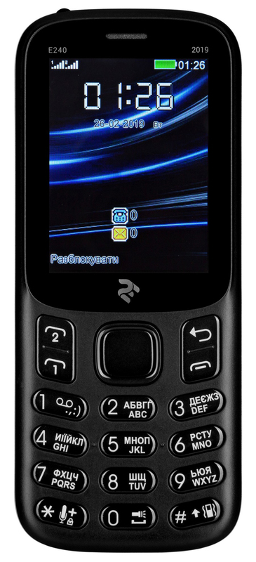 2E E240 2019 Dual Sim Black (680576169990) - фото - №0