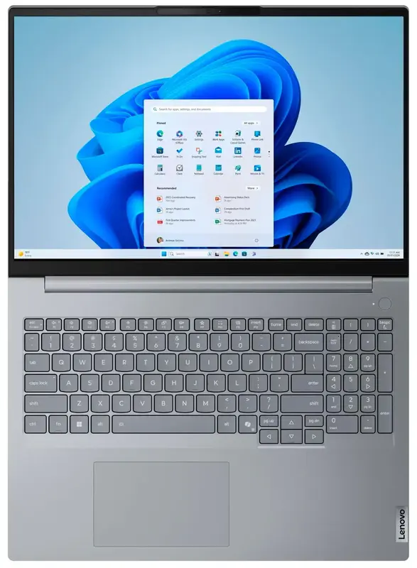 Ноутбук Lenovo ThinkBook 16 G9 IRL Arctic Grey (21US005VRA) - фото - №5