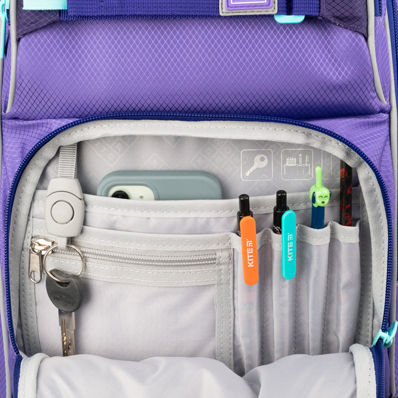 Набiр KITE WK 702 (рюкзак + пенал + сумка для взуття) (Purple) фото