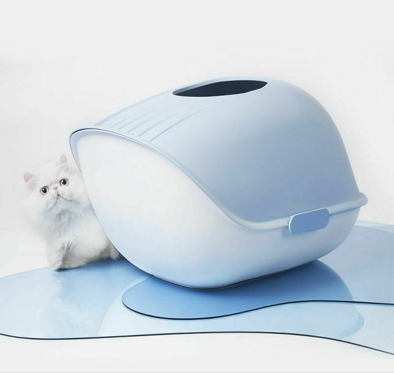 Лоток для кошек Xiaomi Furrytail Whale Cat Litter Box (Blue) фото