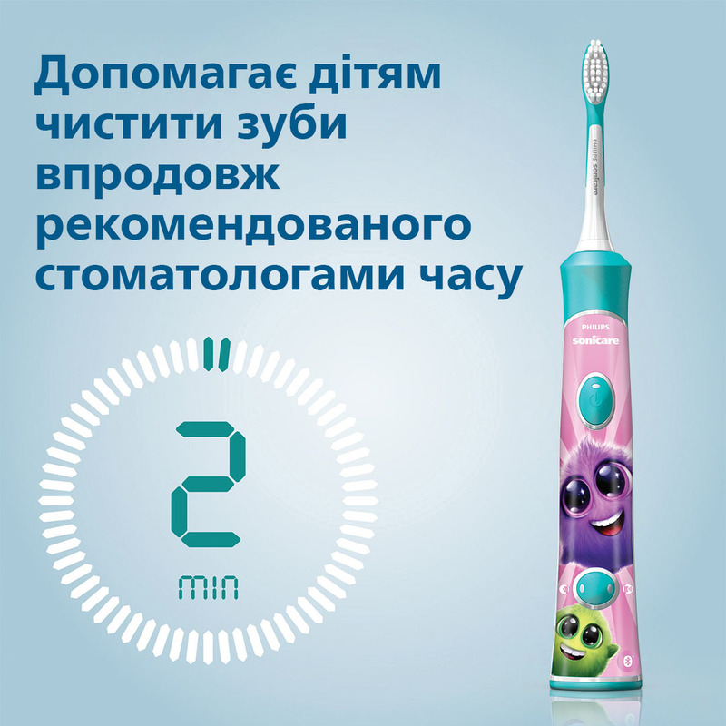 Електрична зубна щітка PHILIPS Sonicare For Kids HX6322/04 фото