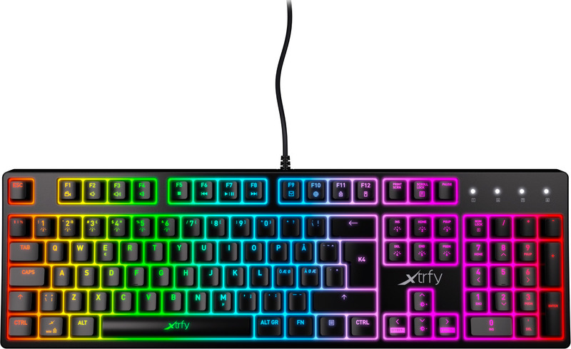 Ігрова клавіатура XTRFY K4 USB (Black) XG-K4-RGB-R-RUS фото