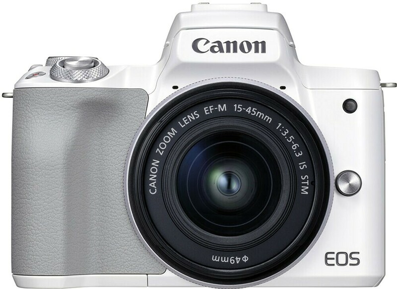 Фотоапарат Canon EOS M50 Mark II + 15-45 мм f/3.5-6.3 IS STM (White) (4729C028) фото