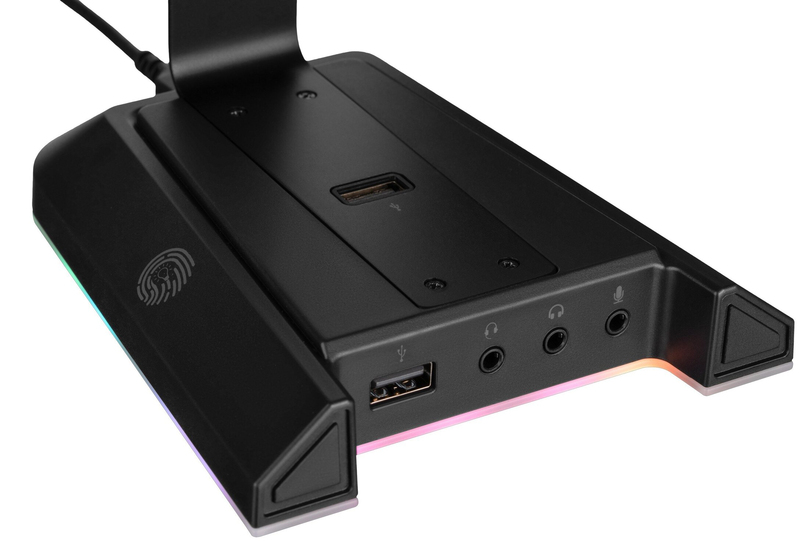 Підставка для навушників 3 в 1 2E Gaming GST320 RGB 7.1 USB (Black) 2E-GST320UB фото