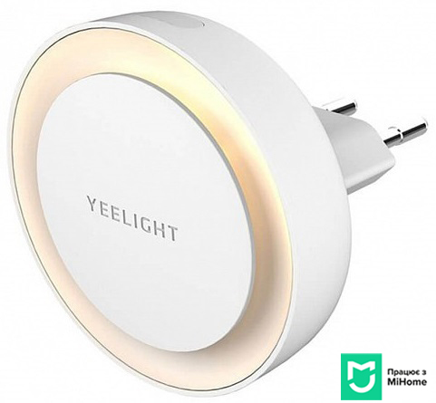 Нічна лампа Yeelight Plug-in Light Sensor Nightlight EU 0.5W 2500K (YLYD11YL/YLYD111GL) фото