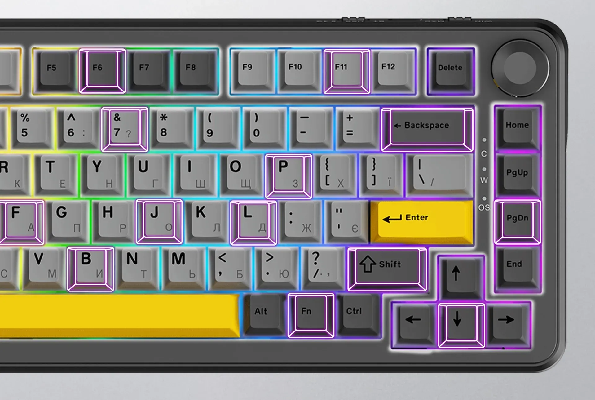 Клавиатура игровая Ajazz AK820 MAX Magnetic switches Black-Gray ᐈ