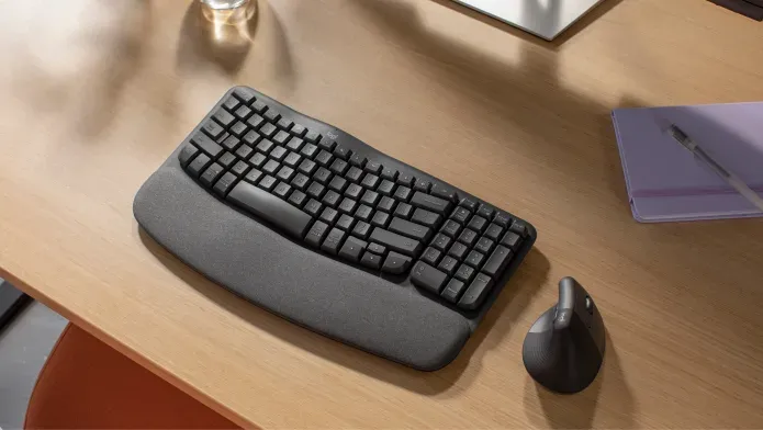  Logitech Wave Keys ergonomic 2.4GHZ/BT UA