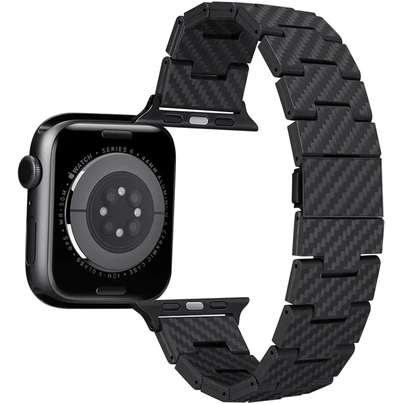 Apple Watch 49/45/44mm Pitaka Carbon Fiber Watch Band Retro