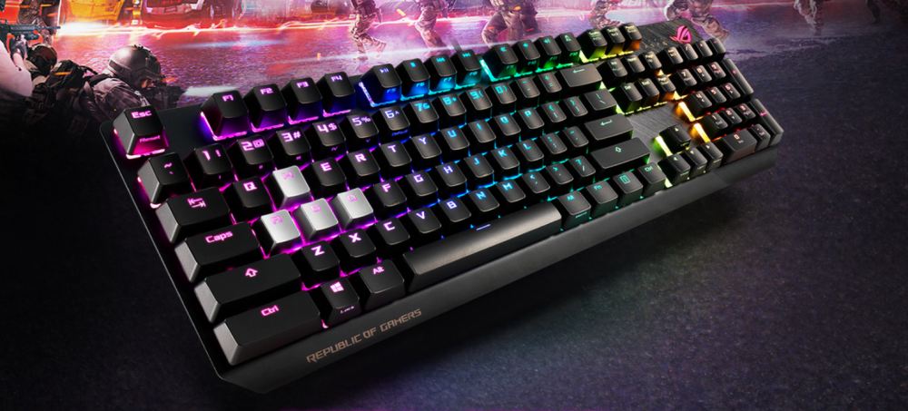 Клавиатура игровая ASUS ROG Strix Scope USB Cherry MX Silent