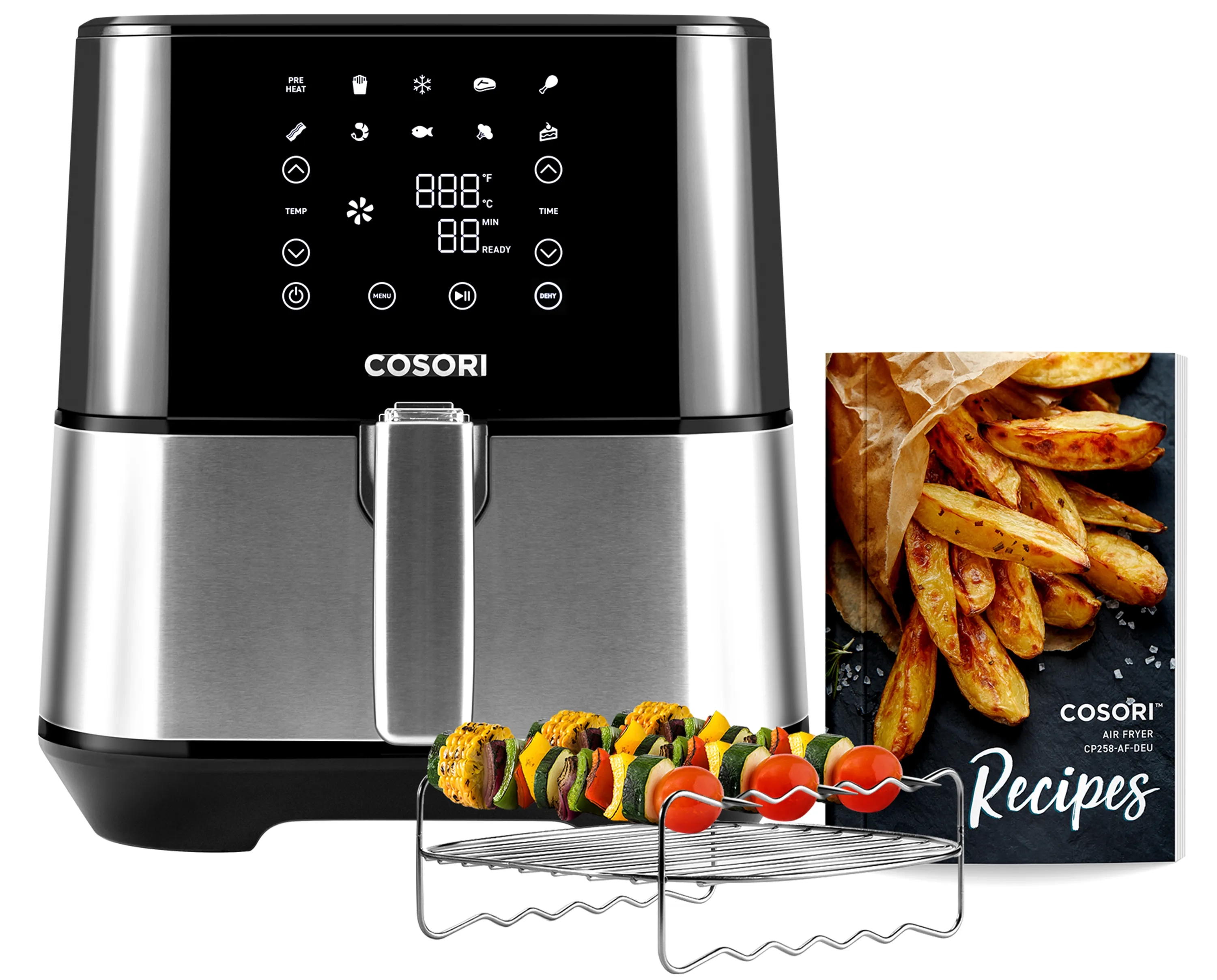 Cosori Stainless steel with dehydrate 5.5-Litre CP258-AF-DEU