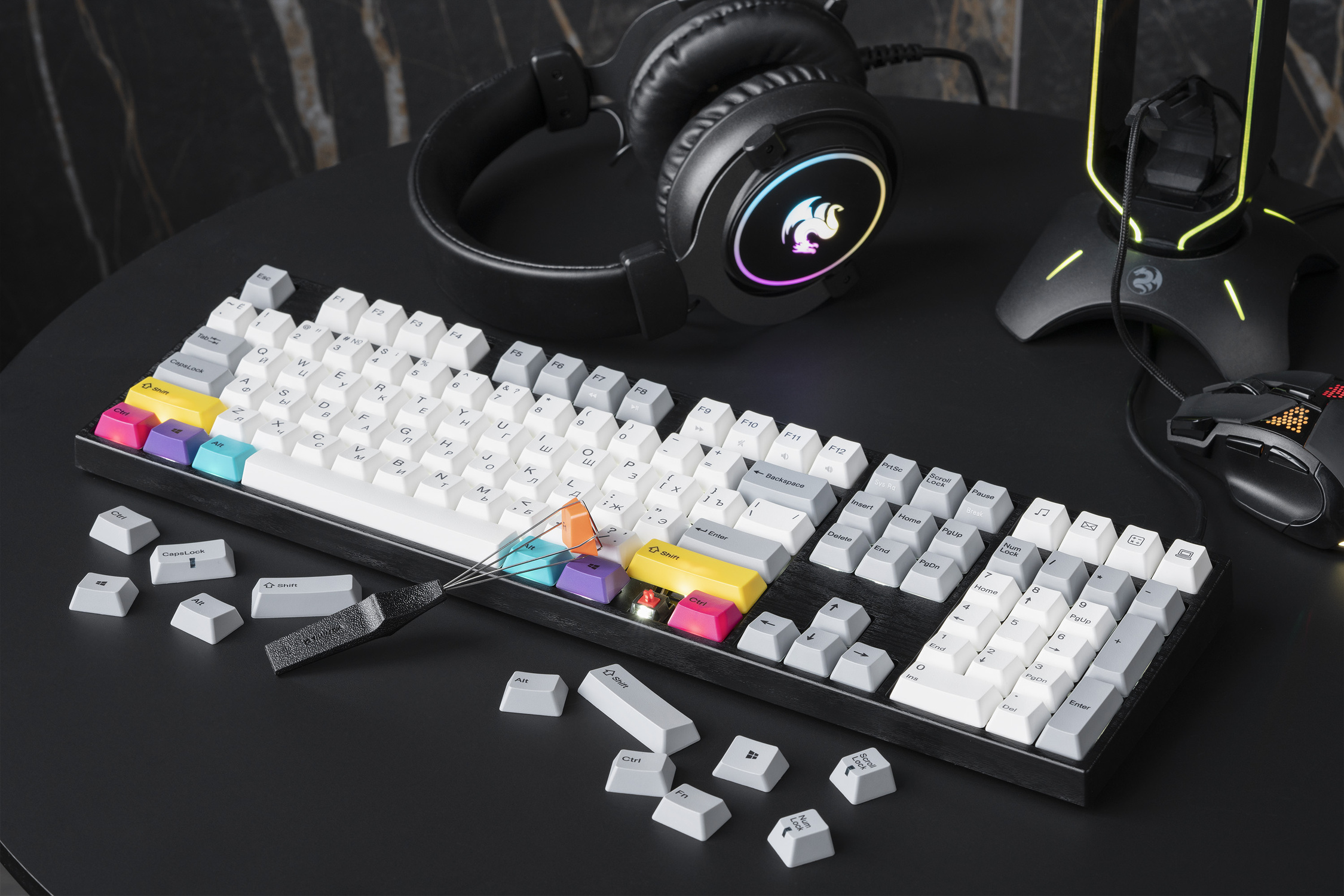 Клавіатура Varmilo MA108M V2 CMYK EC Rose V2 RU (A36A024B0A3A06A007 ...
