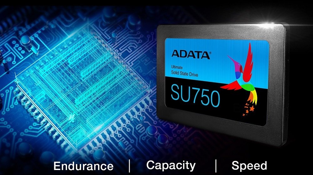 SSD Накопичувач ADATA SATA 2.5 512GB SU750 3D TLC. Купити SSD