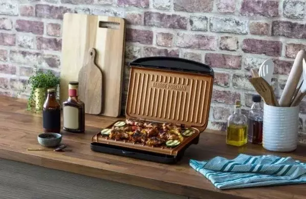 George Foreman 25811-56 Fit Grill Copper Medium