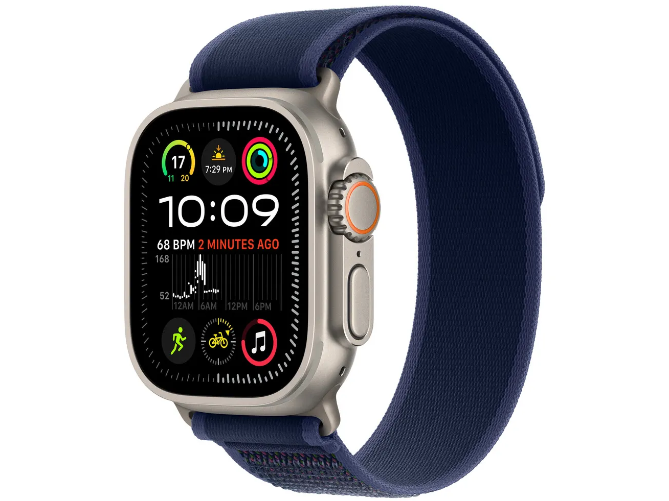 Apple Watch 49/46/45/44mm Trail Loop Natural Titanium Finish