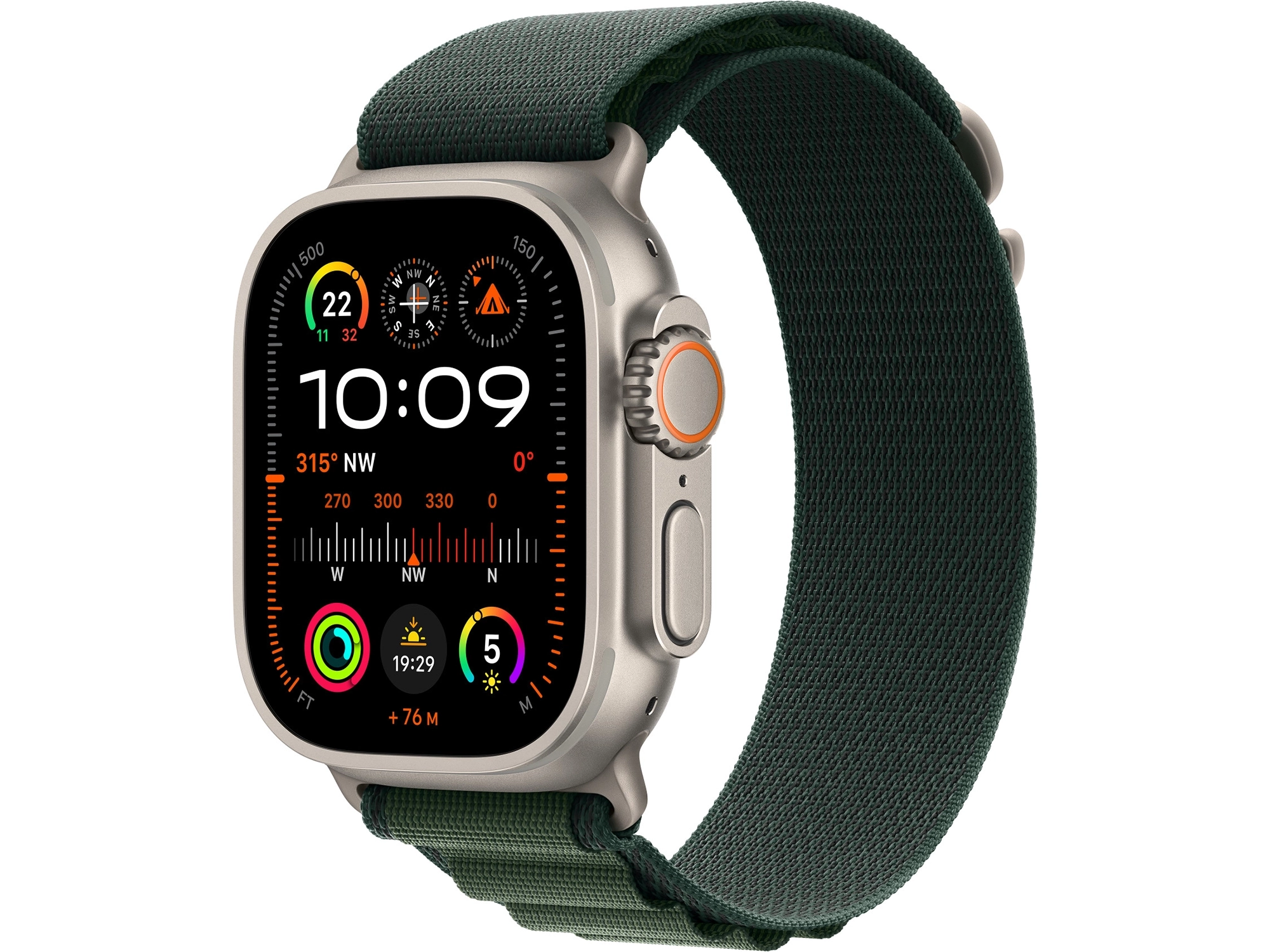 Apple Watch 49/46/45/44mm Alpine Loop Natural Titanium Finish