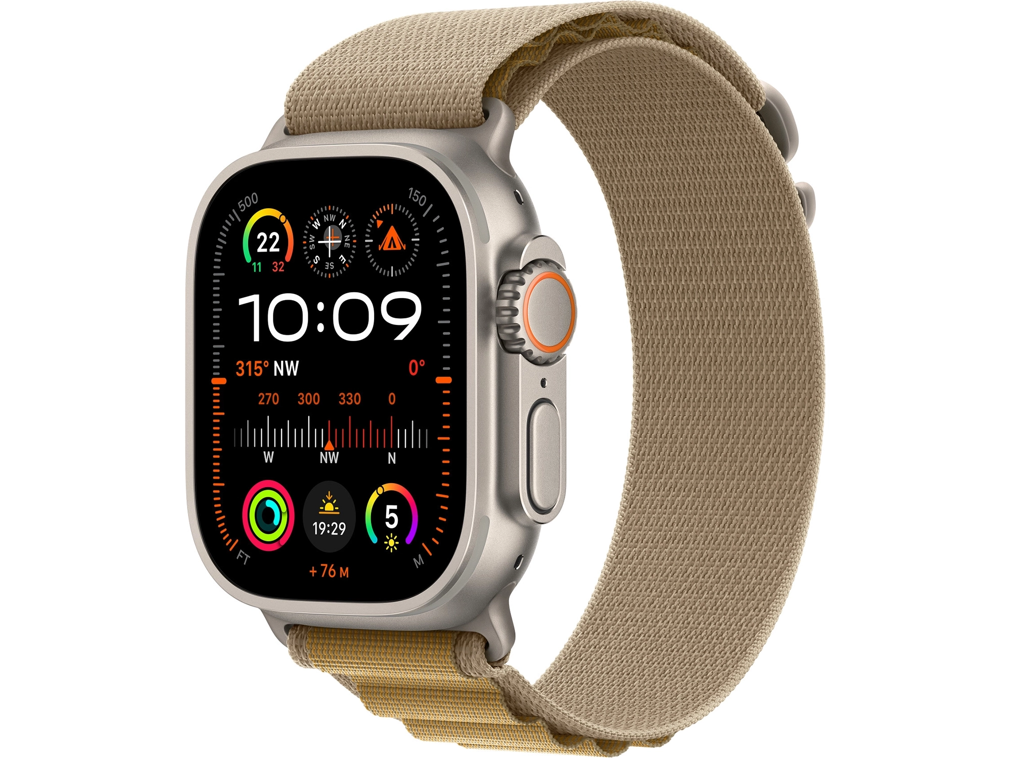 Apple Watch 49/46/45/44mm Alpine Loop Natural Titanium Finish