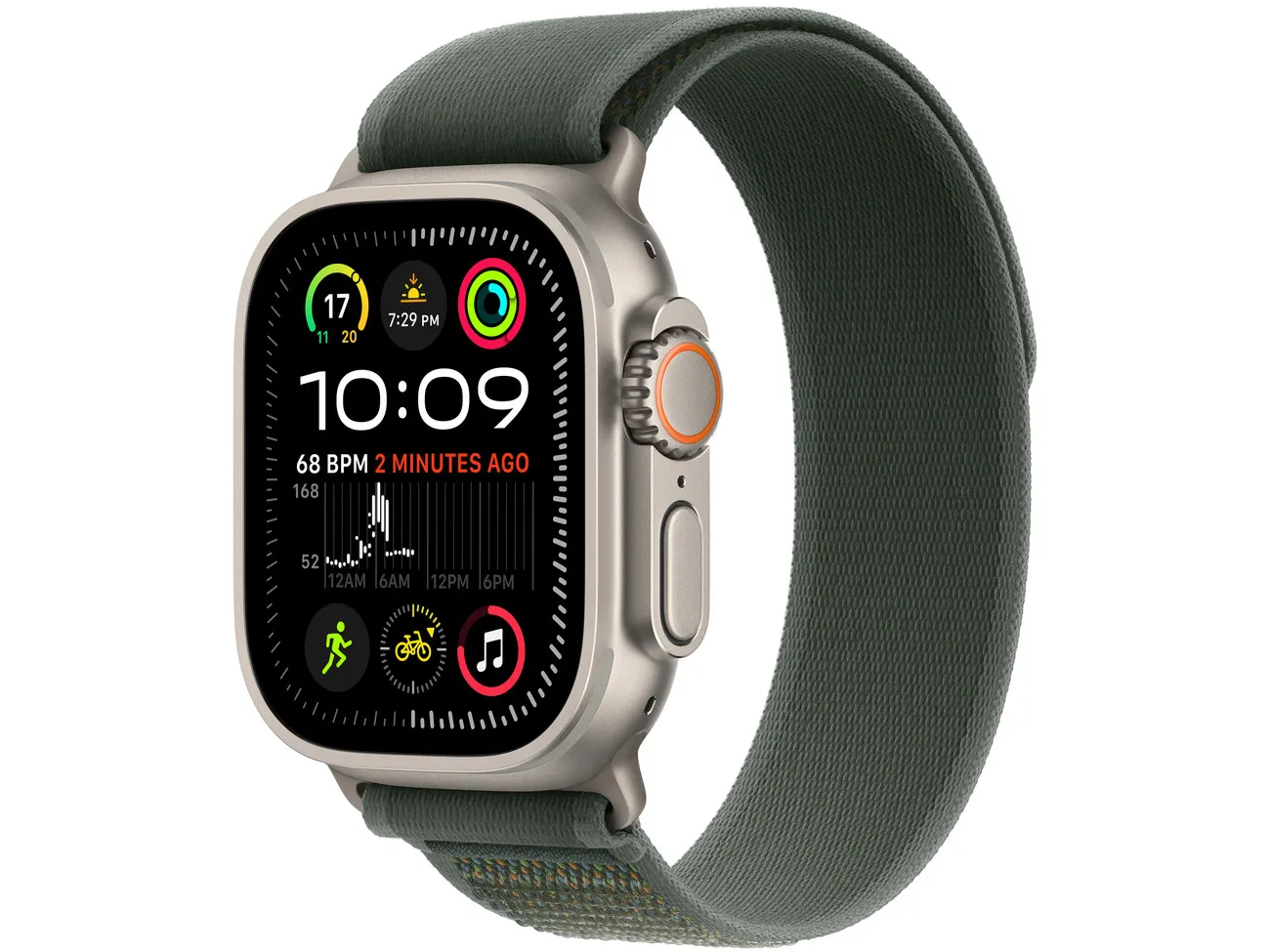 Apple Watch 49/46/45/44mm Trail Loop Natural Titanium Finish