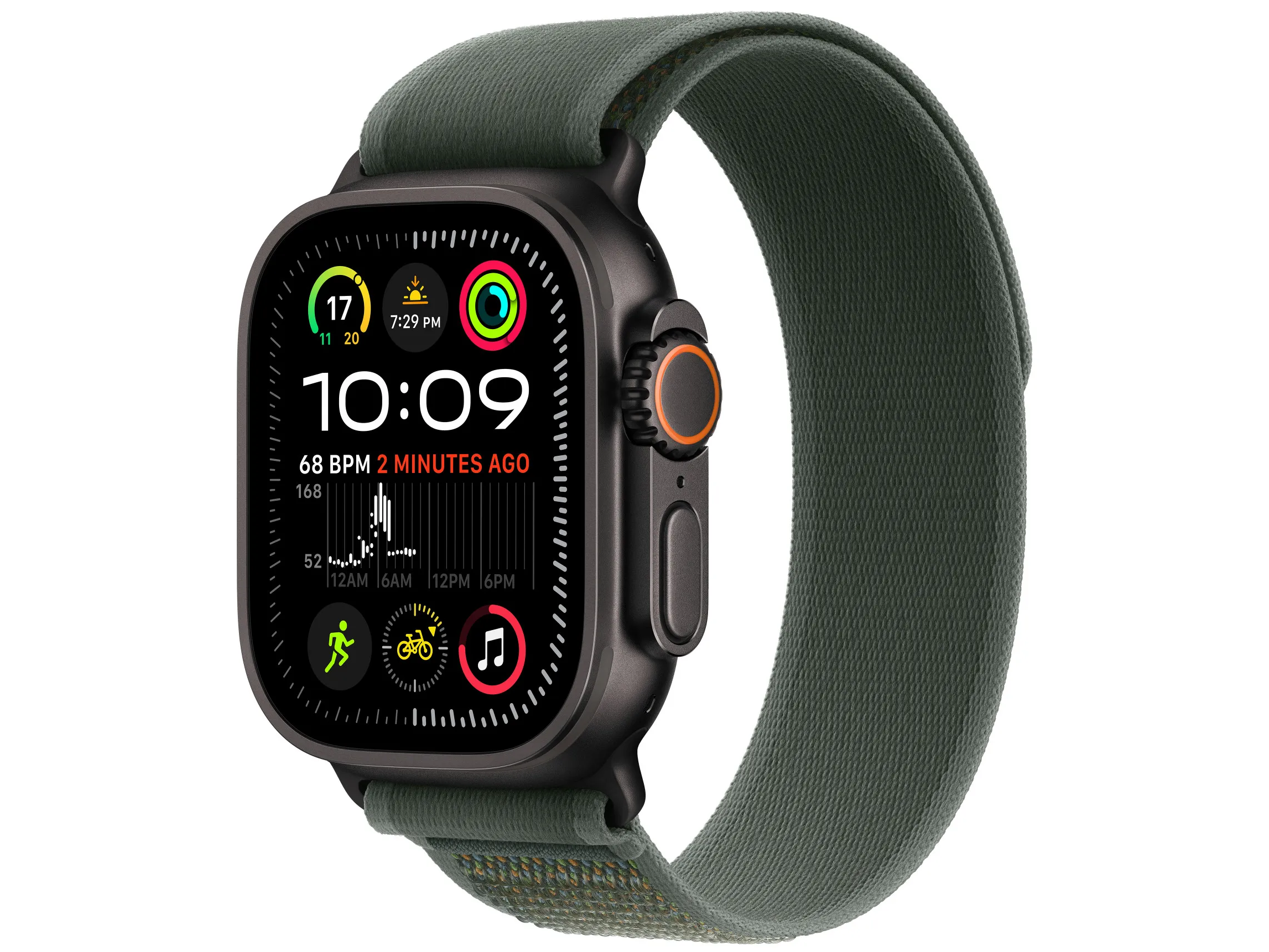 Apple Watch 49/46/45/44mm Trail Loop Black Titanium Finish