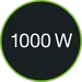 Эффективный двигатель мощностью 1000 Вт.