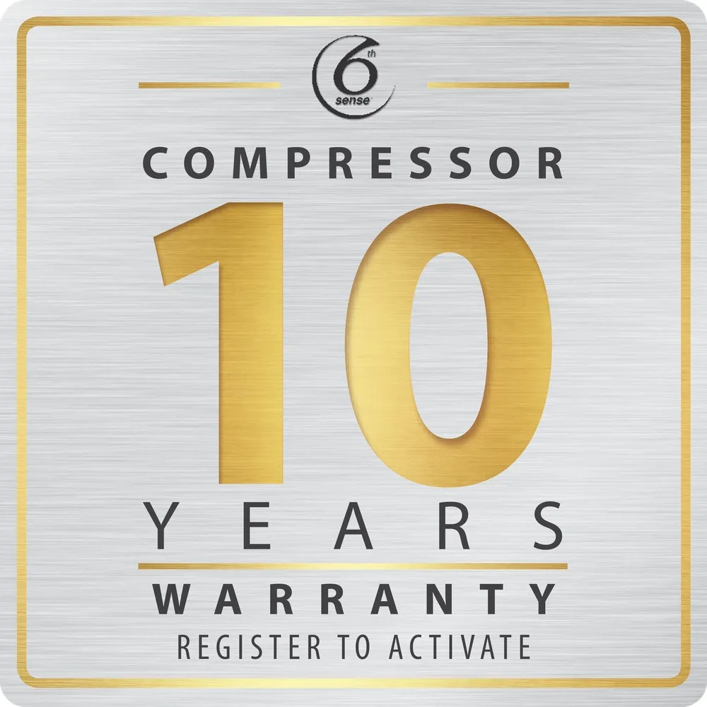 10 років додаткової гарантії на компресор