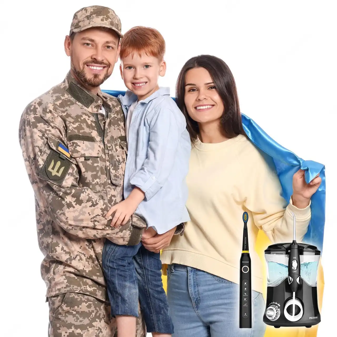 Набір електричних зубних щіток PECHAM Black and White Travel Set PC-084