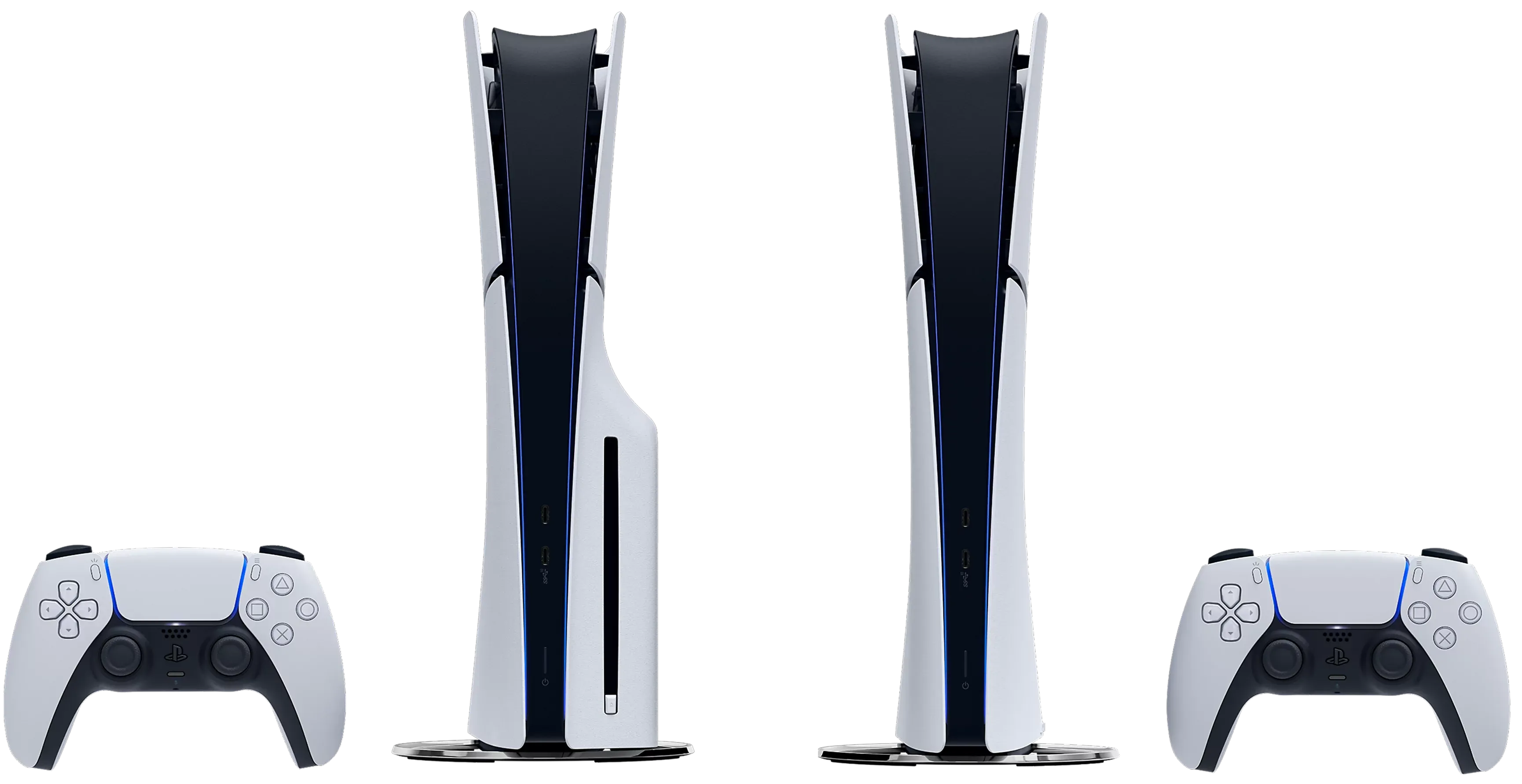 Представлено дві ігрові консолі PlayStation 5 Slim та два контролери DualSense 