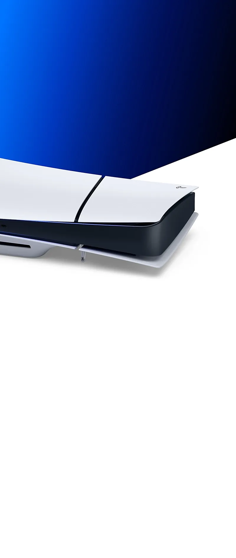 Консоль PS5 лежить горизонтально
