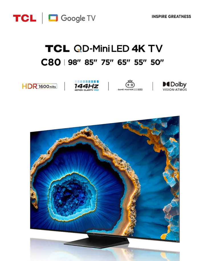 TCL 65C805 / Televisor Smart TV 65 Mini LED 144Hz UHD 4K HDR