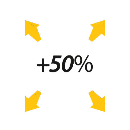 +50% ДОДАТКОГО ОБ'ЄМУ