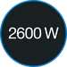 Потужність 2 600 Вт