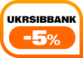 -5% карткою UKRSIBBANK