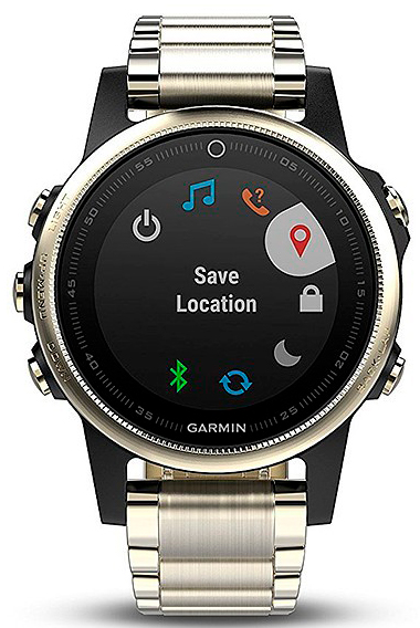 Смарт-часы Garmin Fenix 5S Sapphire Champagne (Metal Band) ᐈ