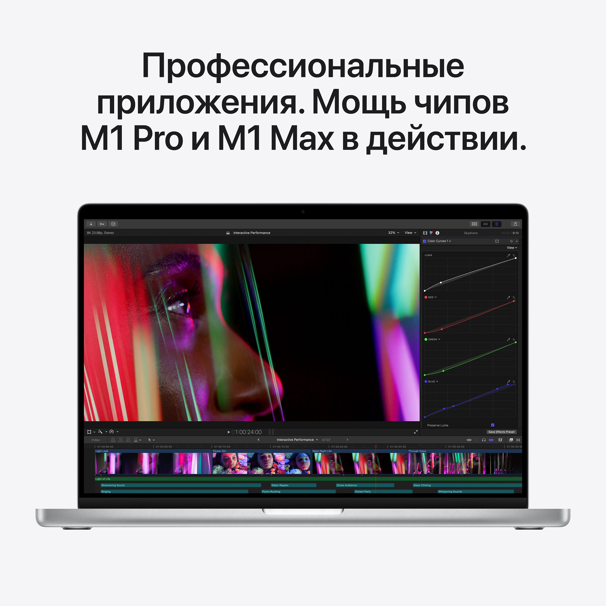 MacBook Pro M1 Pro Chip 16'' 16/512GB (Silver) купить по низкой