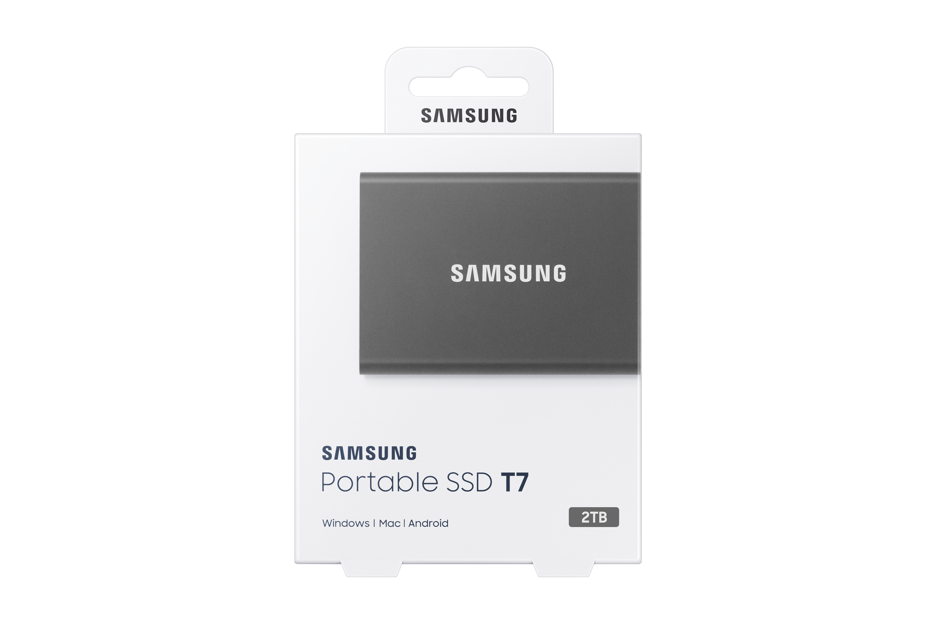Внешний SSD Samsung T7 1Tb USB 3.2 Type-C (Grey) MU-PC1T0T/WW ᐈ