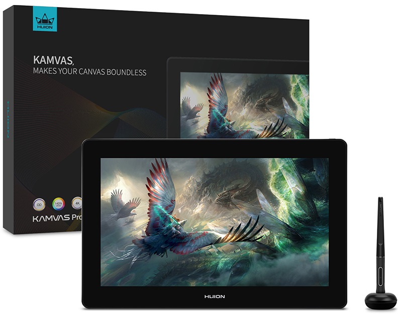 Графический монитор Huion Kamvas Pro 16 Plus (4K) + перчатка ᐈ