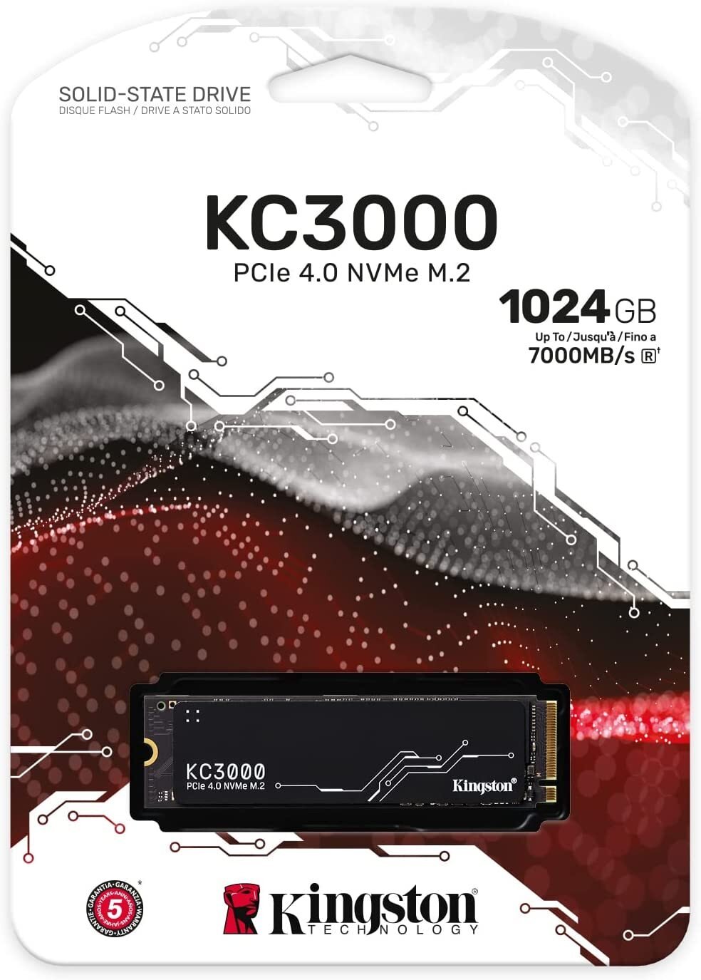 SSD Накопичувач M.2 Kingston 1TB KC3000 NVMe PCIe 4.0 4x 2280