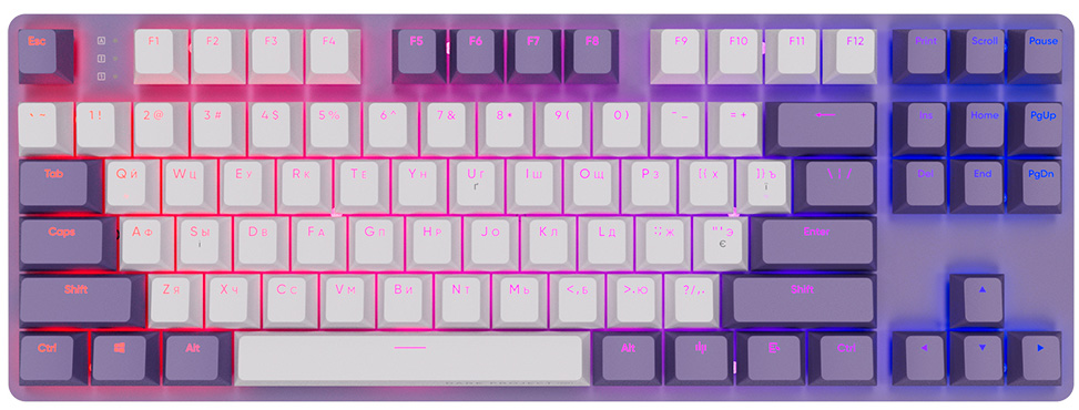 Игровая клавиатура Dark Project KD87A Violet/Grey (DPO-KD-87A-400300 ...