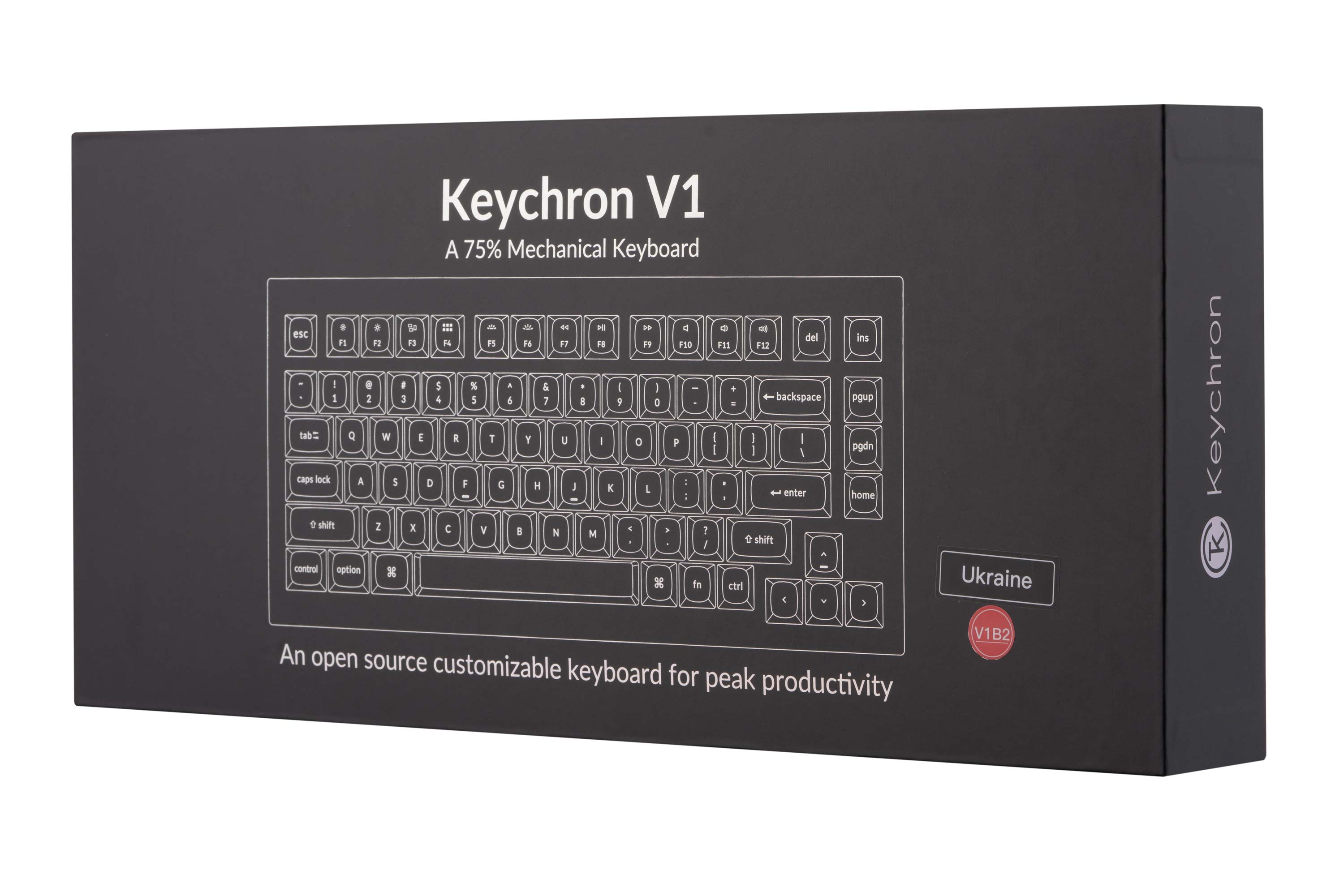 Клавіатура Keychron V1 84 Key QMK Gateron G PRO Blue Hot-Swap RGB
