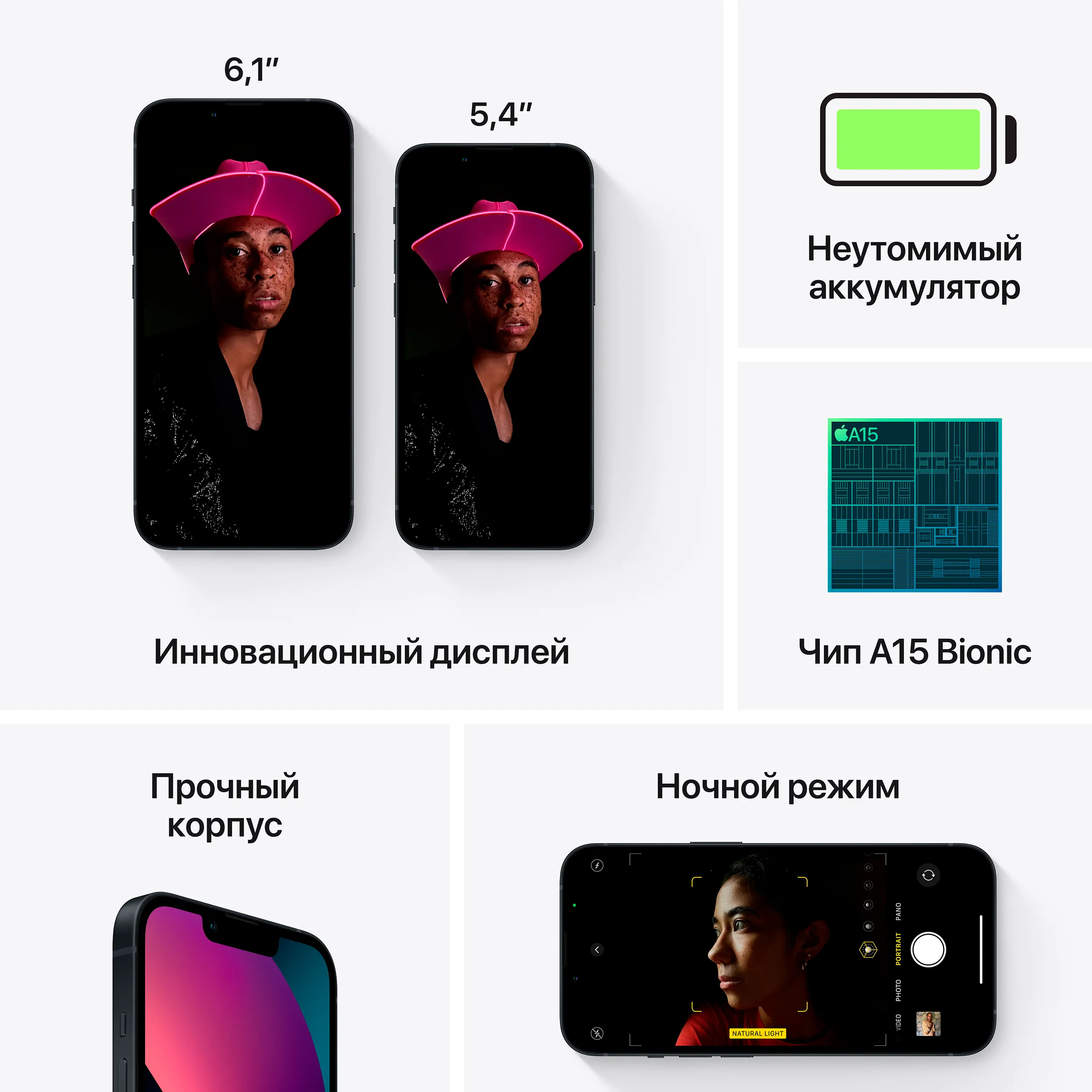 Apple iPhone 13 Mini 128GB Midnight (MLK03) ᐈ Купить Apple iPhone