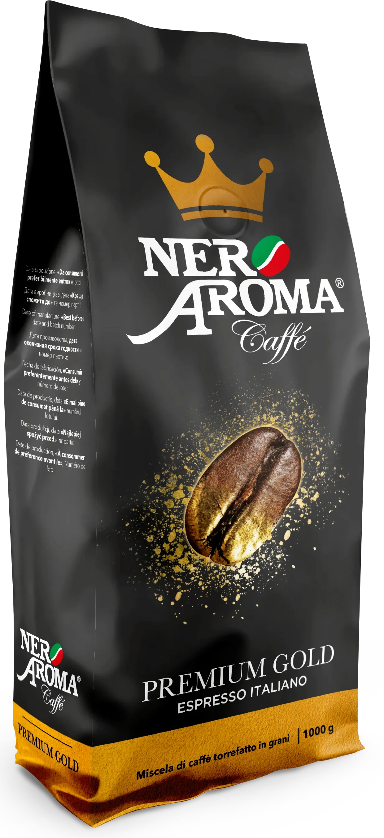 Кофе зерновой Nero Aroma Premium Gold 1 кг (8019650004827). Купить Кофе  зерновой Nero Aroma Premium Gold 1 кг (8019650004827) по низкой цене в  Киеве, Харькове, Одессе, Днепре, Николаеве, Запорожье, Украине | Цитрус