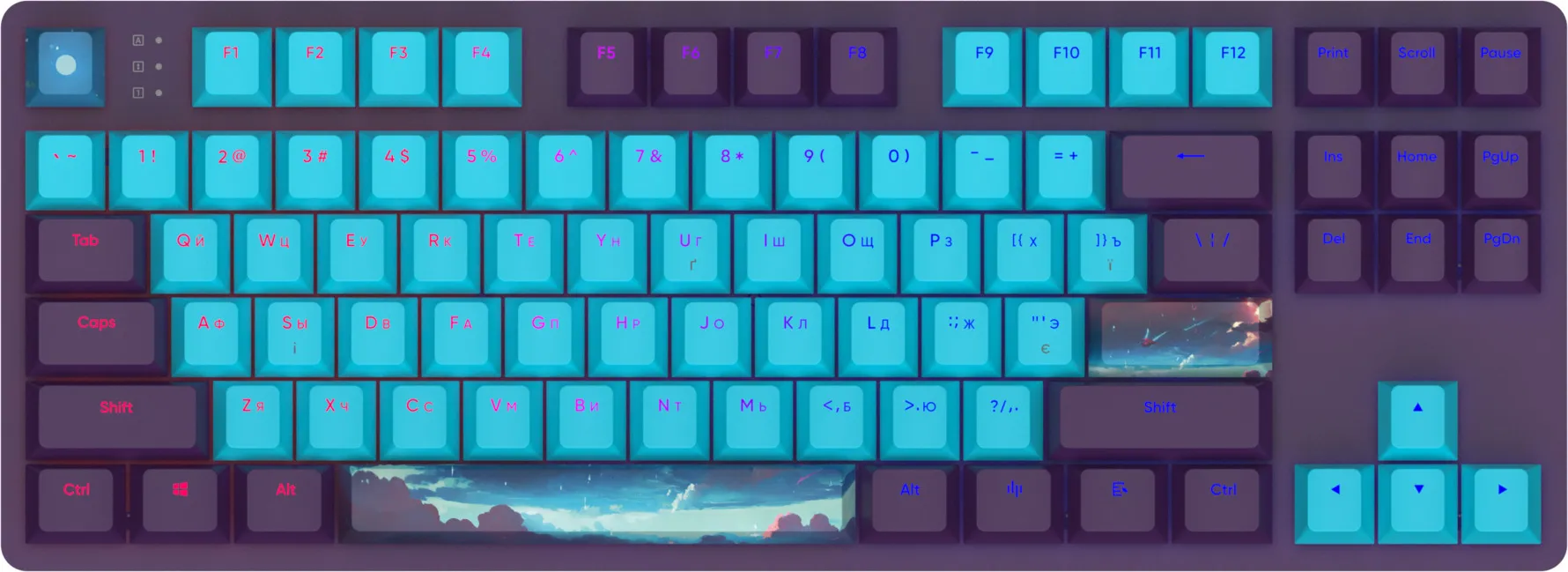 ナイト Клавиатура игровая Dark Project One (Night Sky