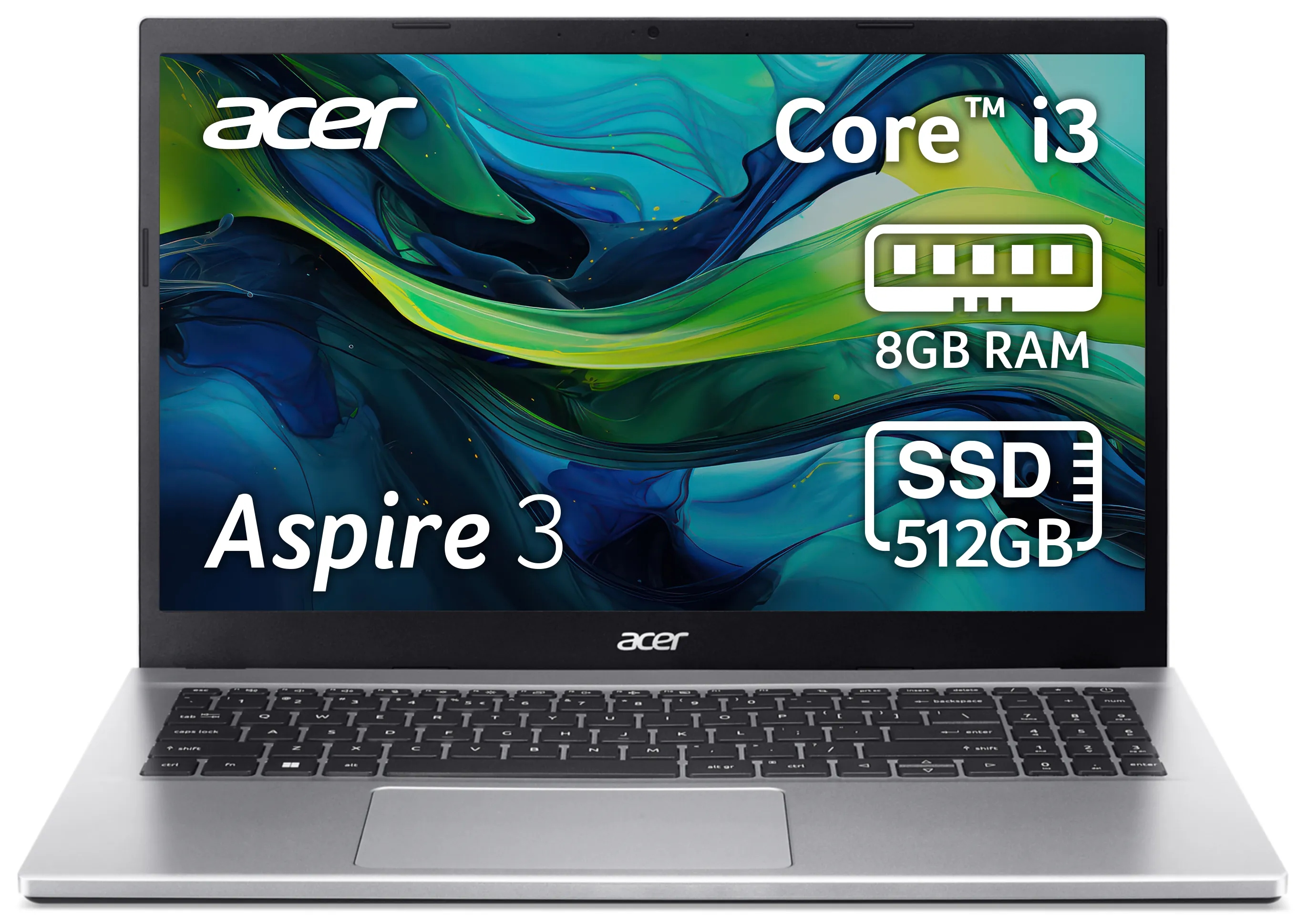 Ноутбук Acer Aspire 3 A315-59-33S0 Pure Silver (NX.K6SEU.01T) ᐈ