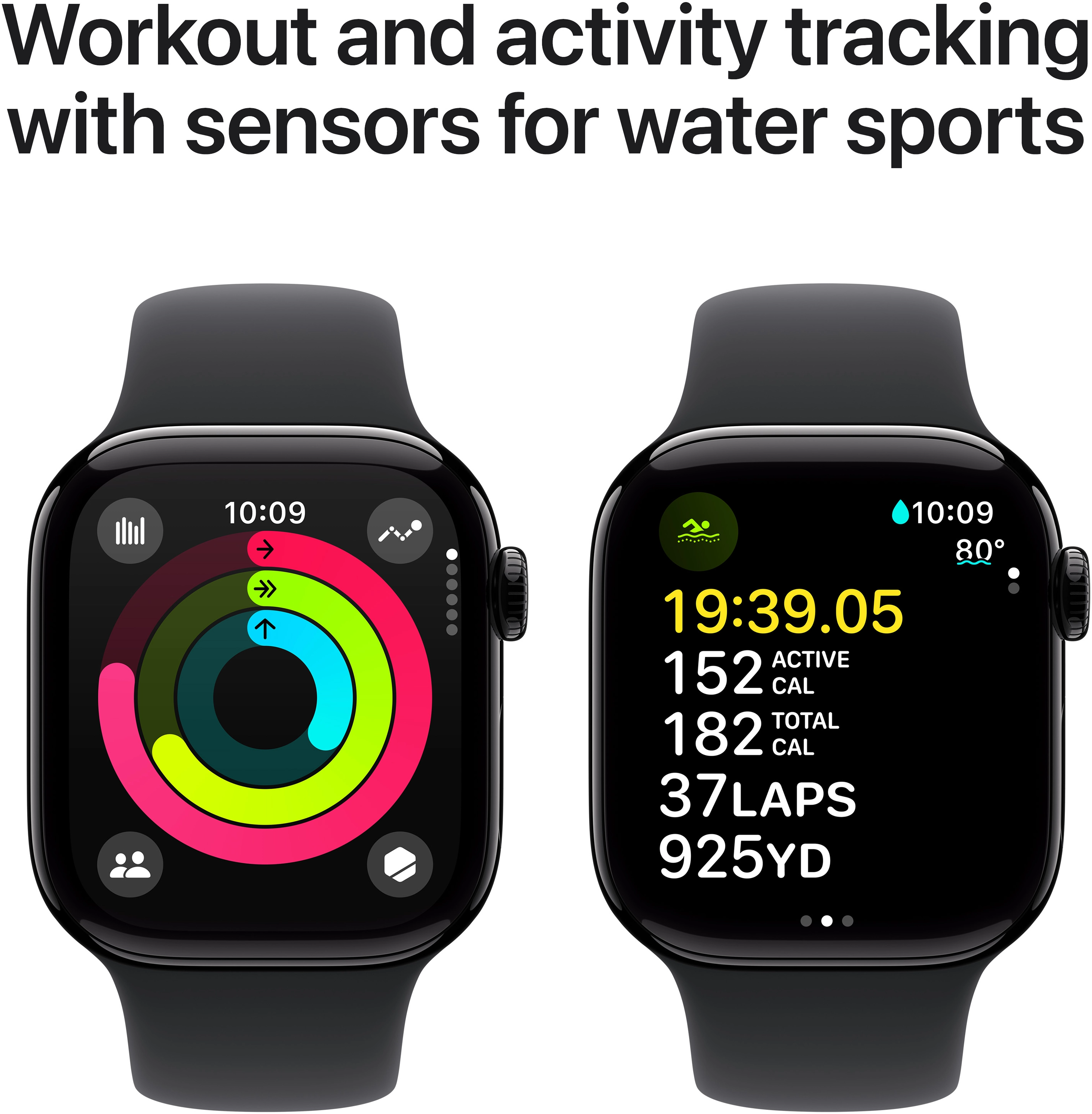 Apple Watch Series 10 GPS 42mm Jet Black Aluminium Case with Black