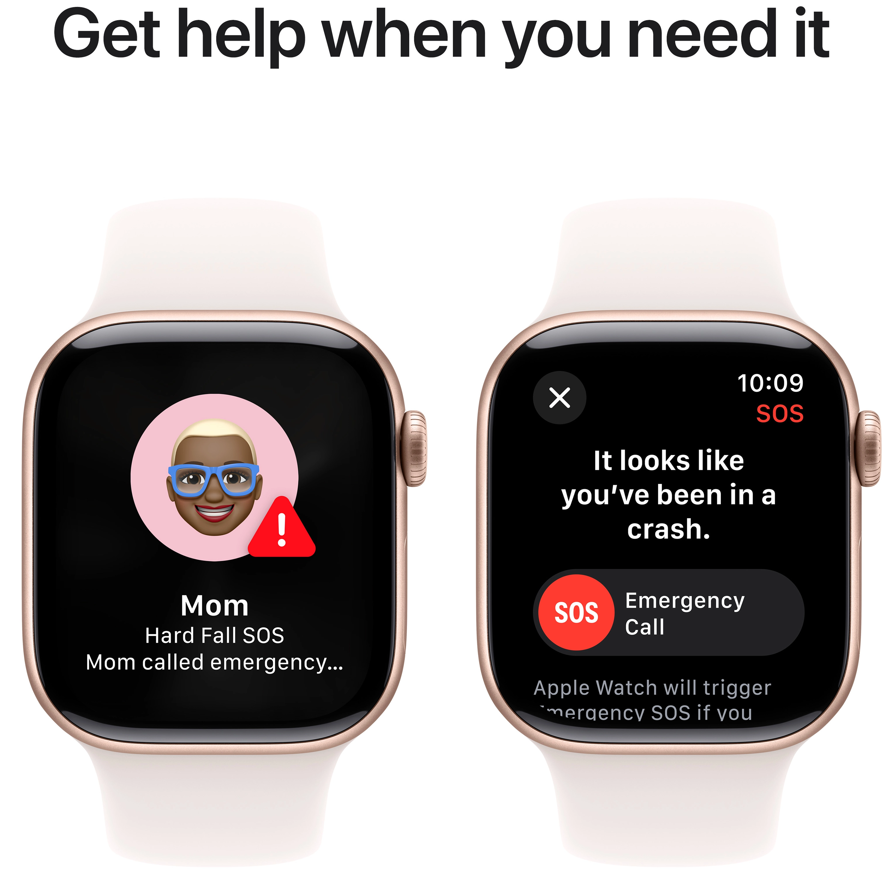 Apple Watch Series 10 GPS 42mm Rose Gold Aluminium Case with Light