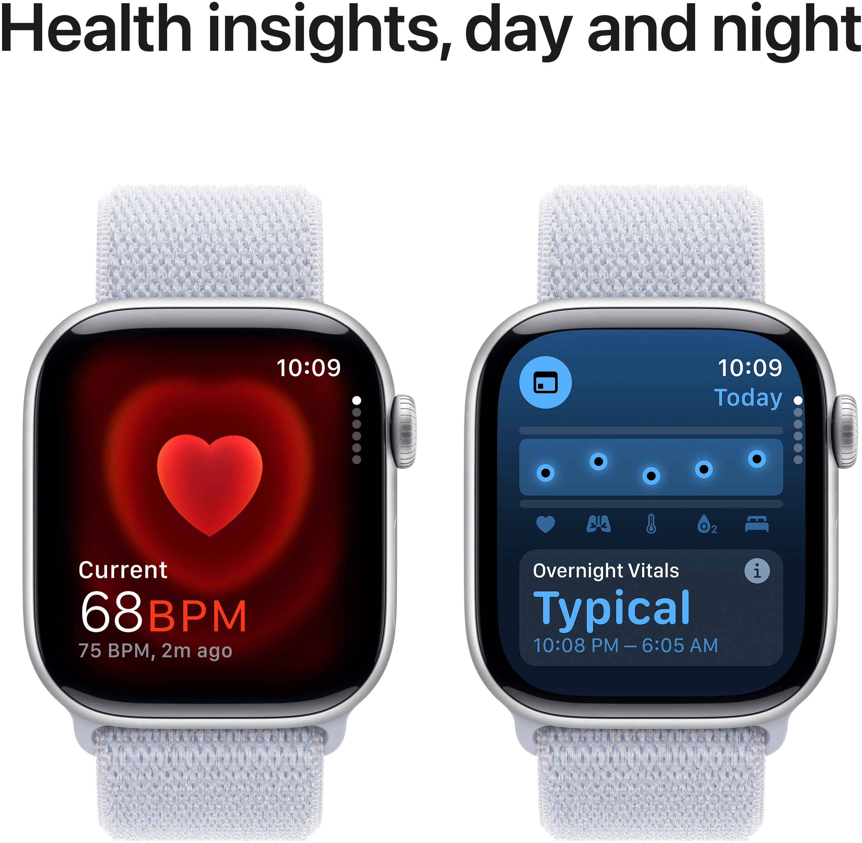 Apple Watch Series 10 GPS 42mm Silver Aluminium Case with Blue