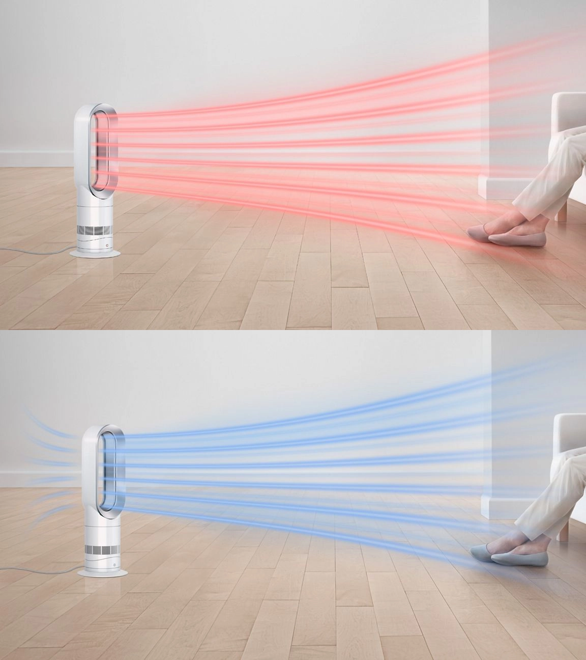 Вентилятор (обогреватель) 2в1 Dyson AM09 Hot+Cool Jet Focus