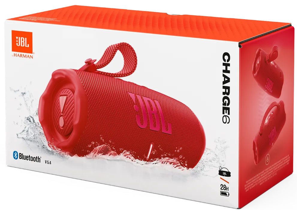 Акустика JBL Charge 6 Red ᐈ Купить Акустика JBL Charge 6 Red по