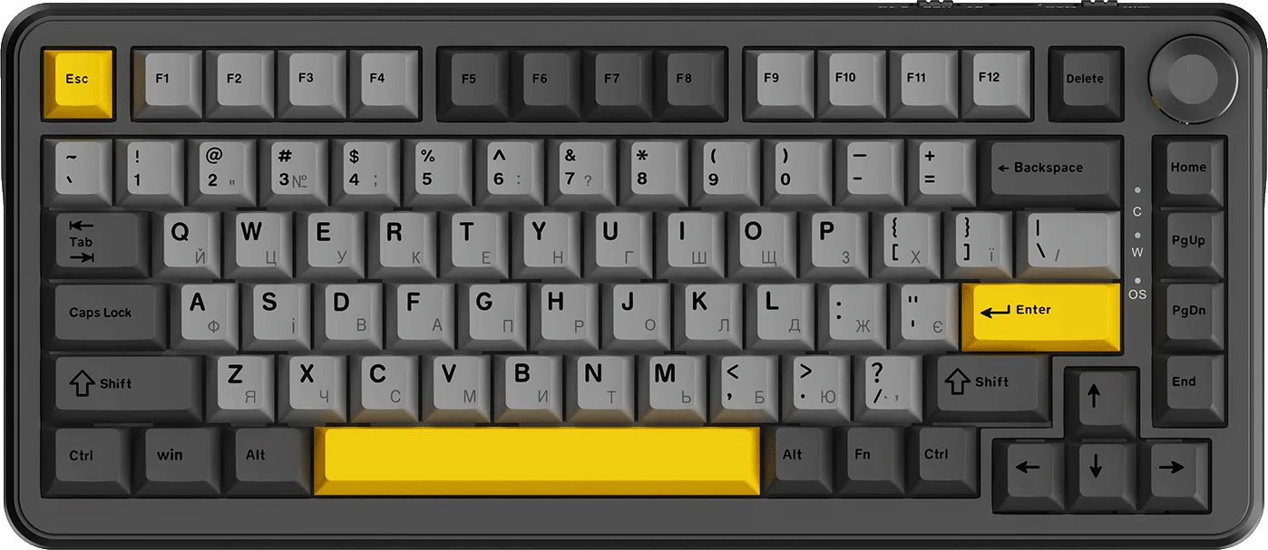 Клавиатура игровая Ajazz AK820 MAX Magnetic switches Black-Gray ᐈ